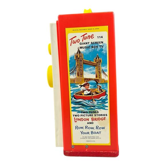 Fisher-Price Movie Viewer Theater 2 Films London Bridge Row Row Row Your Boat - Picture 9 of 13